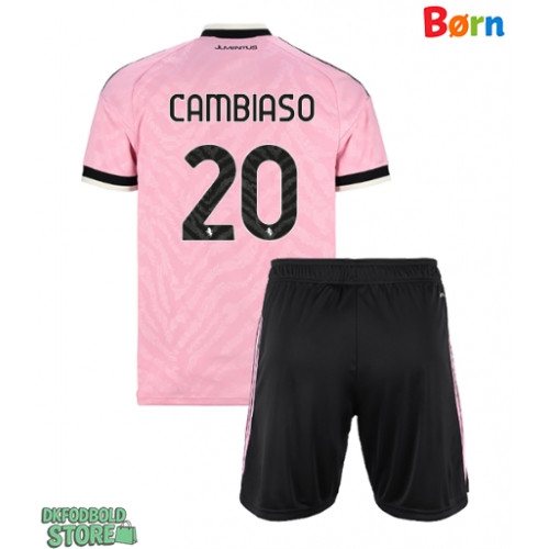 Juventus Andrea Cambiaso #20 Replika Babytøj Udebanesæt Børn 2026-27 Kortærmet (+ Korte bukser)